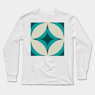 Modern Geometric Pasifika Design Long Sleeve T-Shirt